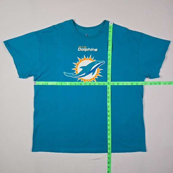 Miami Dolphins NFL XL‎ Tee Aqua Graphic Tee Game Day Tailgate Retro Streetwear - Picture 8 of 9
